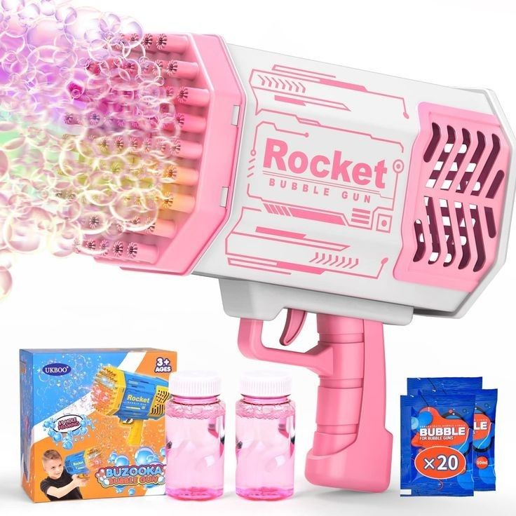 Bubble Toy for Kids - Bubble Machine with Water & Liquid Solution