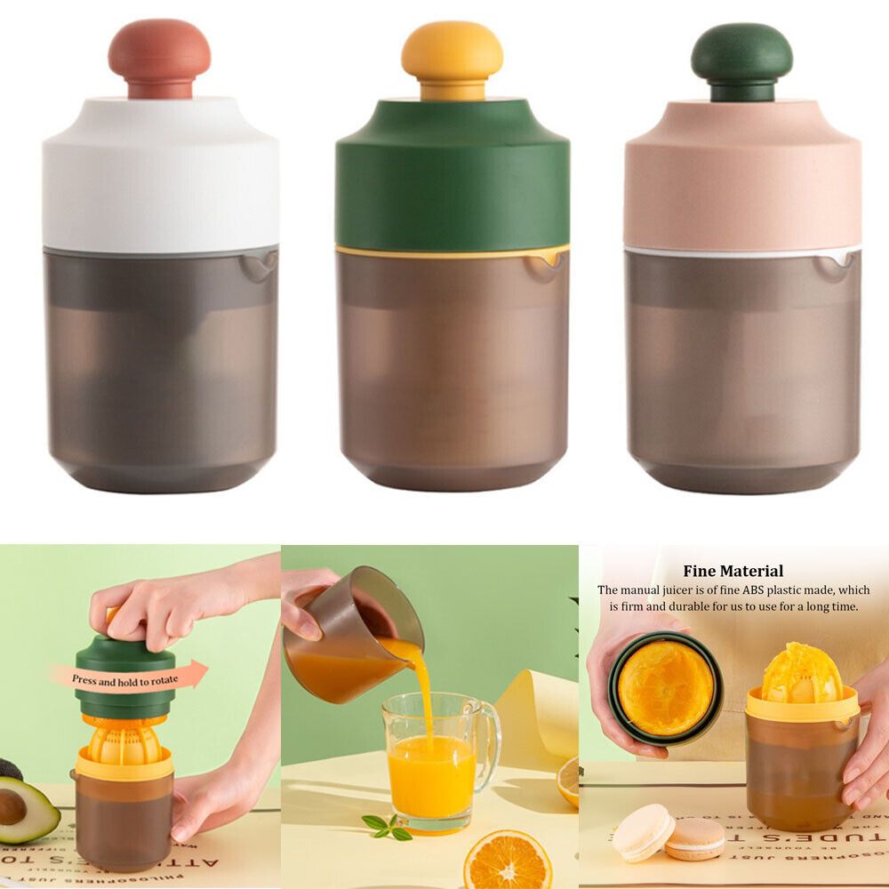 Handy Manual Orange/Lemon juicer Kinnow Orange Juicer Manual 500ml 5x4 inches (Random Colors)