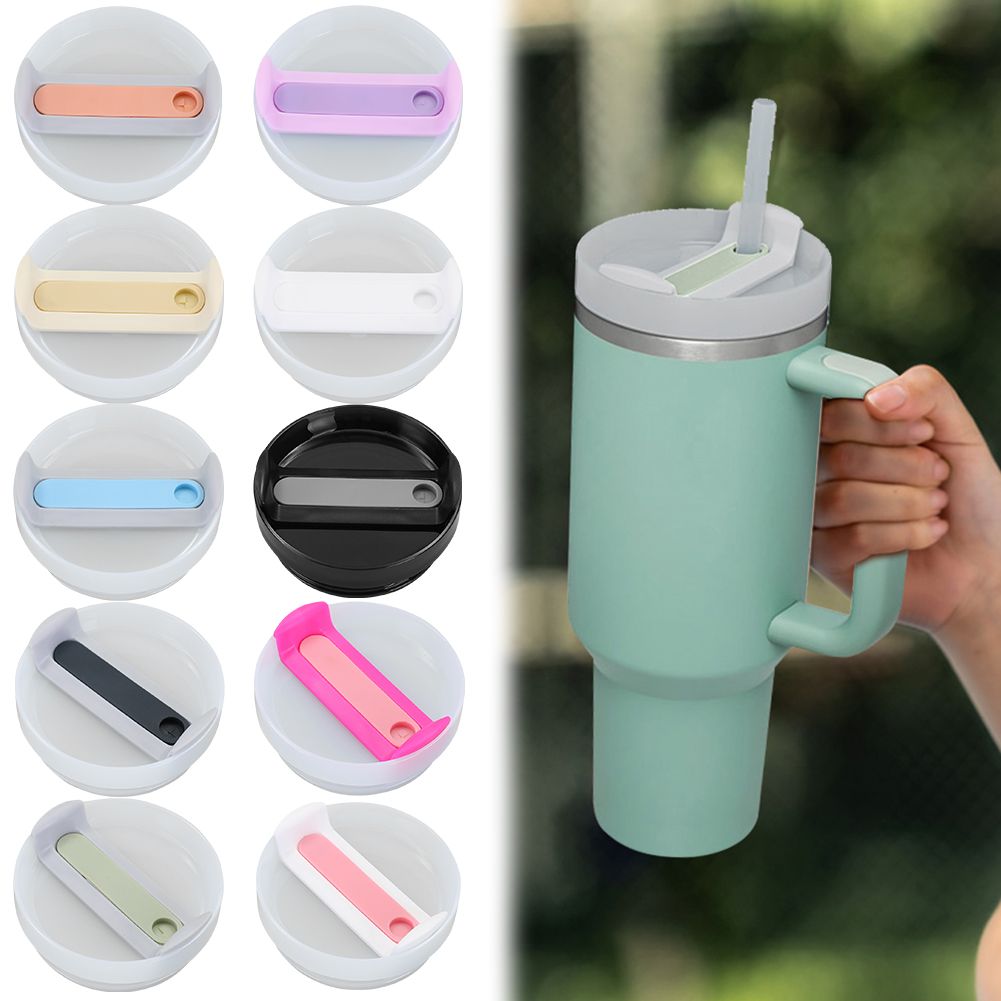 Handle Straw Tumbler Flip Straw Lid for 40 oz With Handle Fit 40oz for stanelys Mugs Cup Rotate 360 Degrees Cup Cover Accessorie