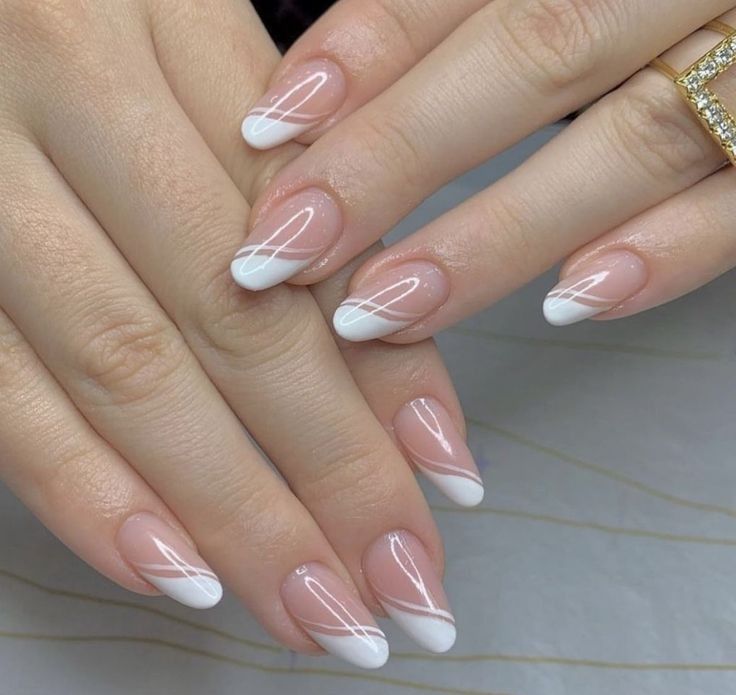 24 French Gel Nail Tips