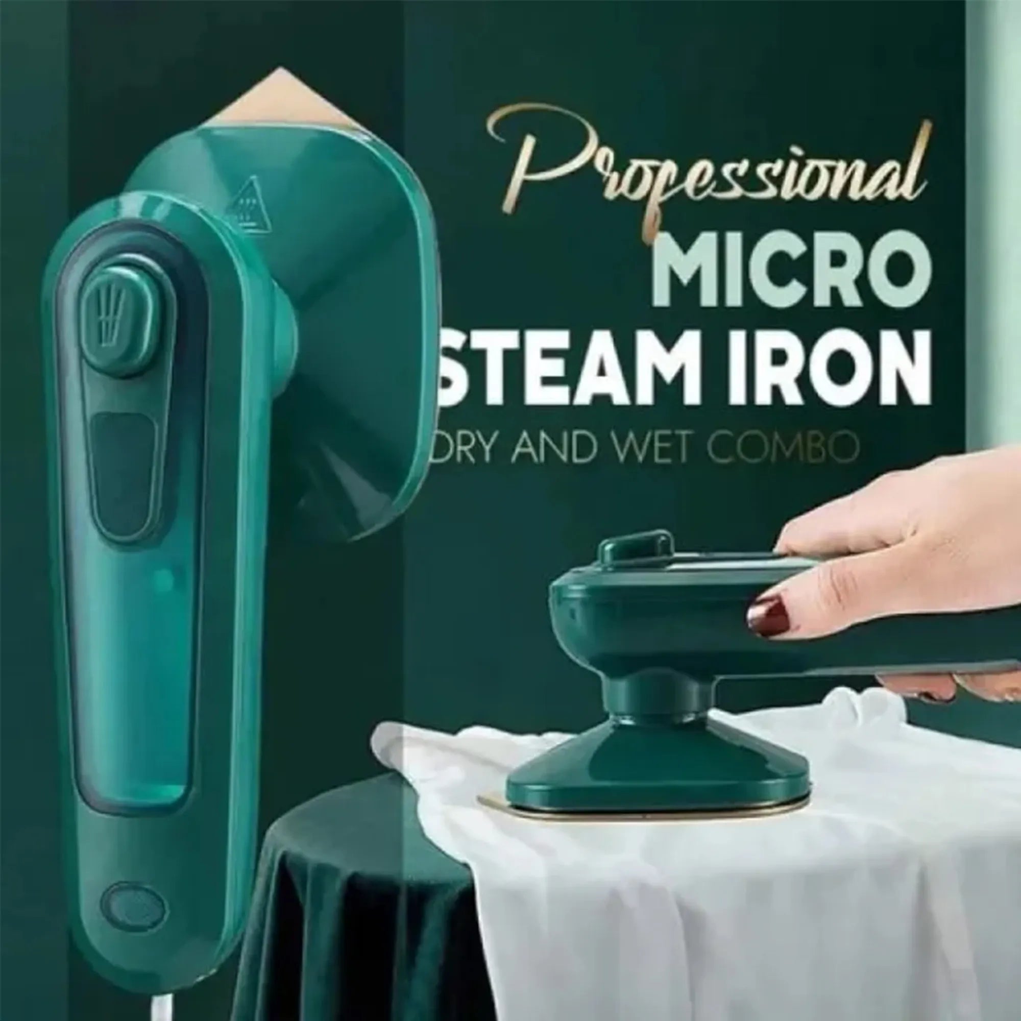 Portable Mini Steam Iron Handheld Garment Steamer – Professional Micro Ironing Machine for Clothes