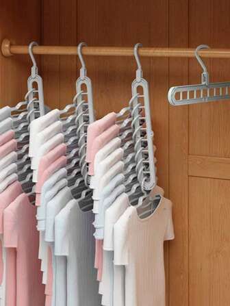 Pack of 3 - Magic Hanger Multipurpose 9 Hole Space Saving Closet Organizer