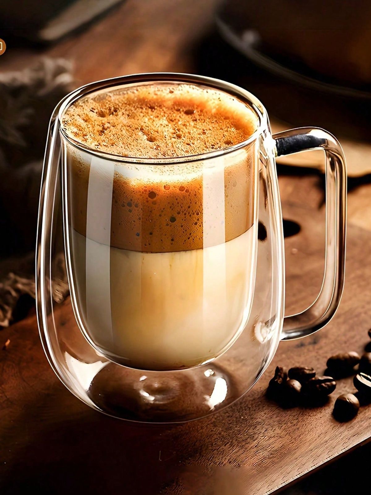 350ml Double-Layer Glass Cup