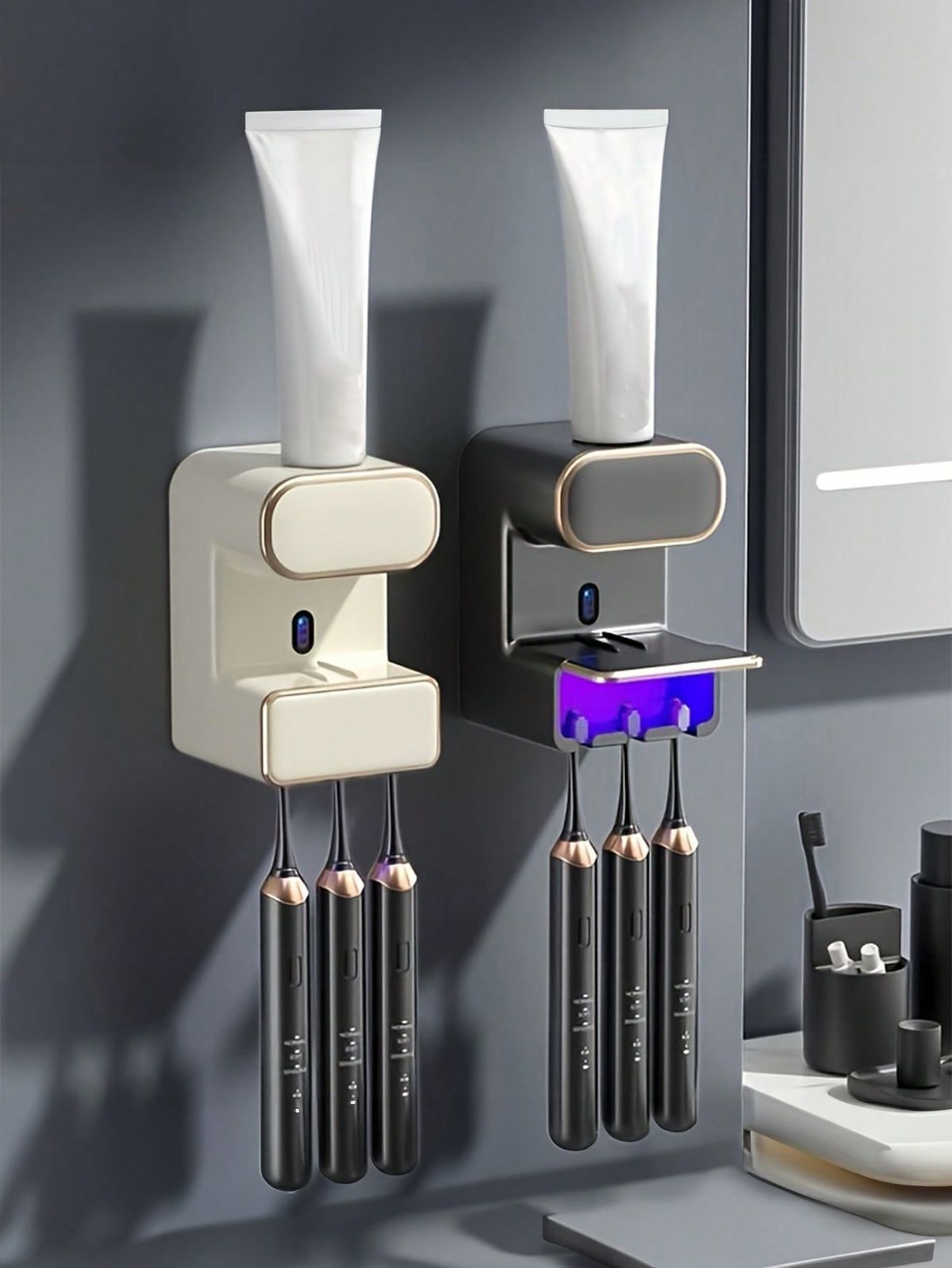 Soap Dispenser bottle Touch soap dispenser set for kitchen sink wall mounted for bathroom, washroom wash rooms foaming liquid hand soap dispenser manual with free wall mounted feature 400ML Farpood Vilma