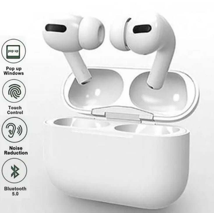 Airpods Air Pro 3rd Gen TWS (True Wireless Stereo) Bluetooth Earbuds Dual Earphones Headset (Connect With All Bluetooth Devices).BLUETOOTH handfree
