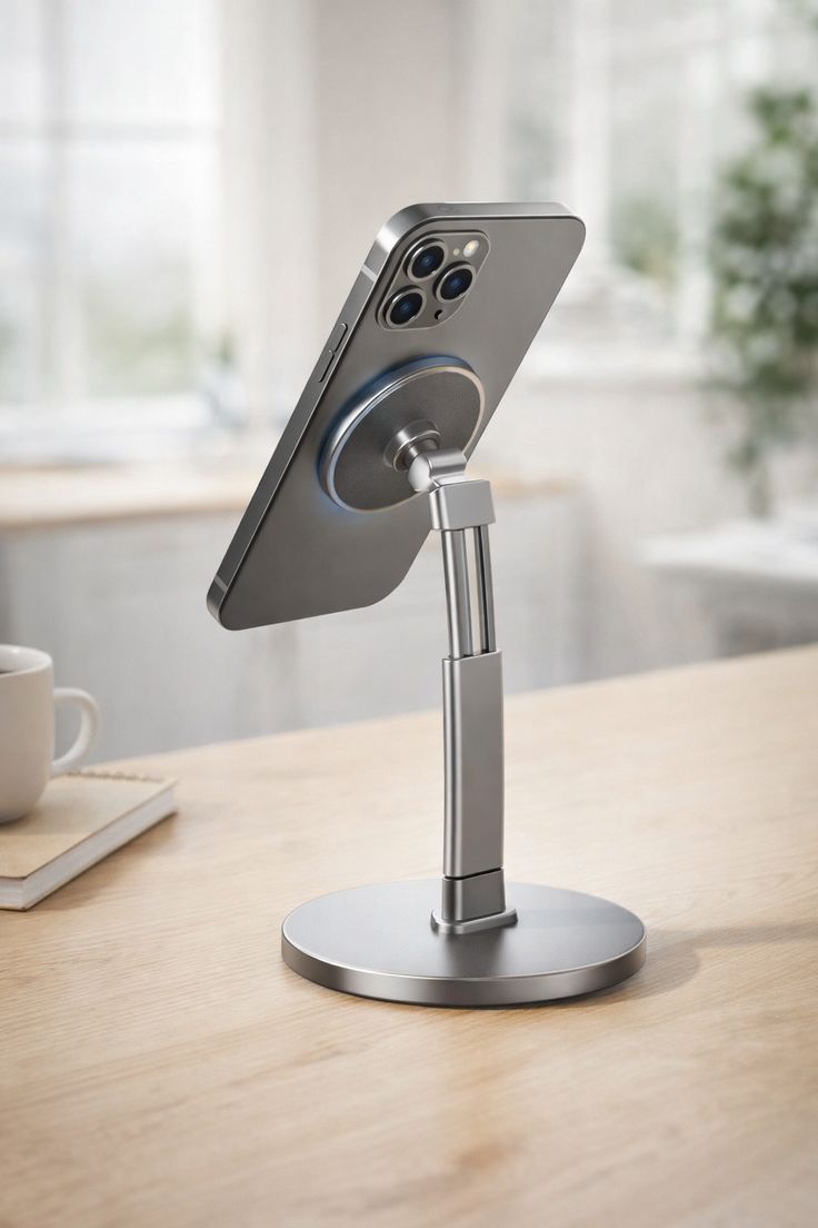 Vacuum Magnetic Phone Holder for Car, 2025 Vmag-S1, Suction Phone Mount 360° Rotatable, Foldable & Adjustable, for iPhone 16 Pro MAX 15 14 13 12 & Android