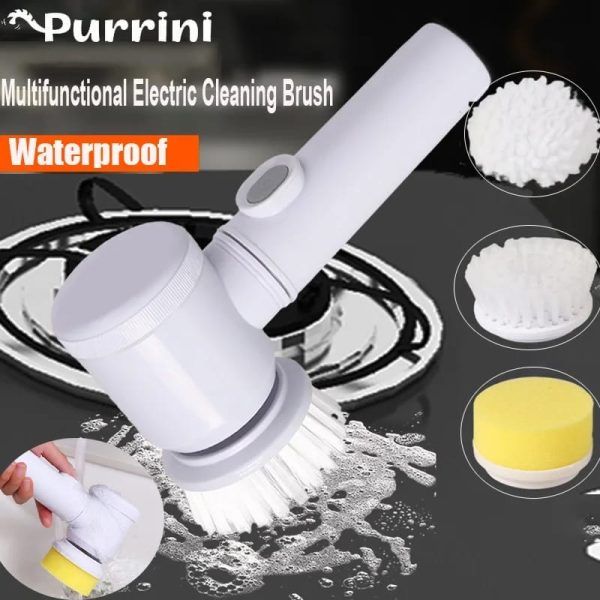 5in1 Rechargeable Magic Brush Handheld Electric Scrubber