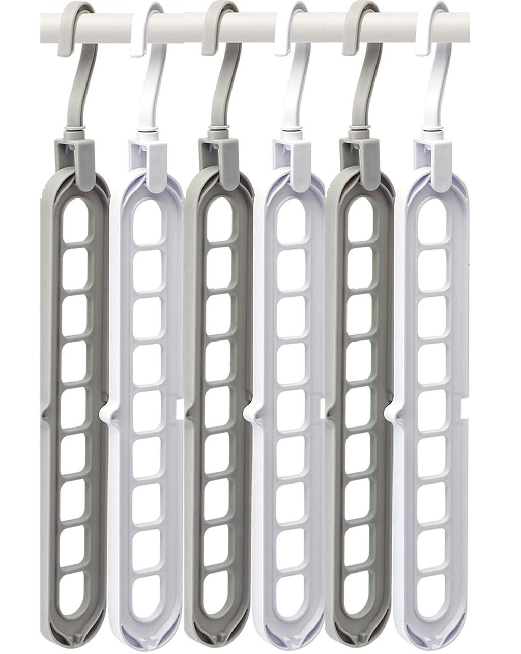 Pack of 3 - Magic Hanger Multipurpose 9 Hole Space Saving Closet Organizer