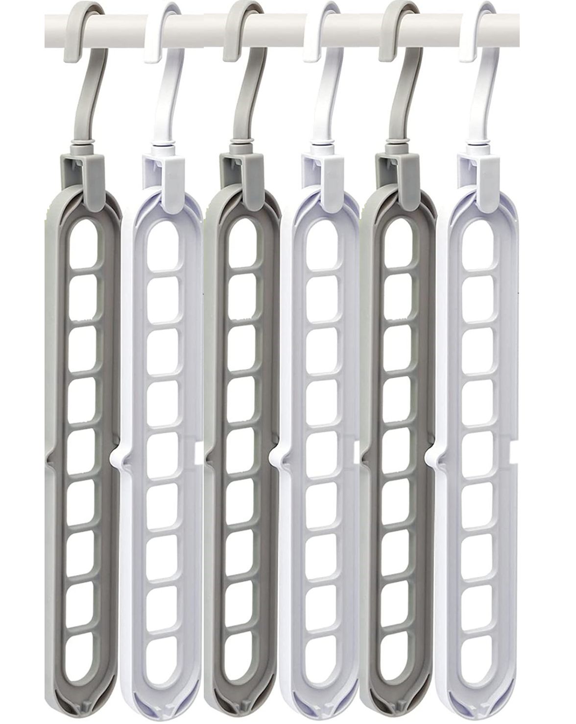 Pack of 3 - Magic Hanger Multipurpose 9 Hole Space Saving Closet Organizer